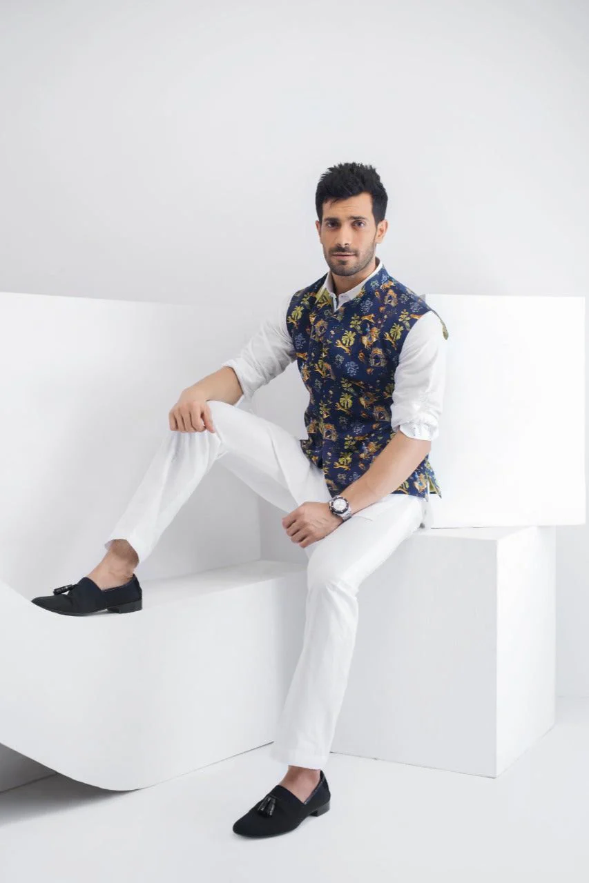 Digitally Printed Waist Coat