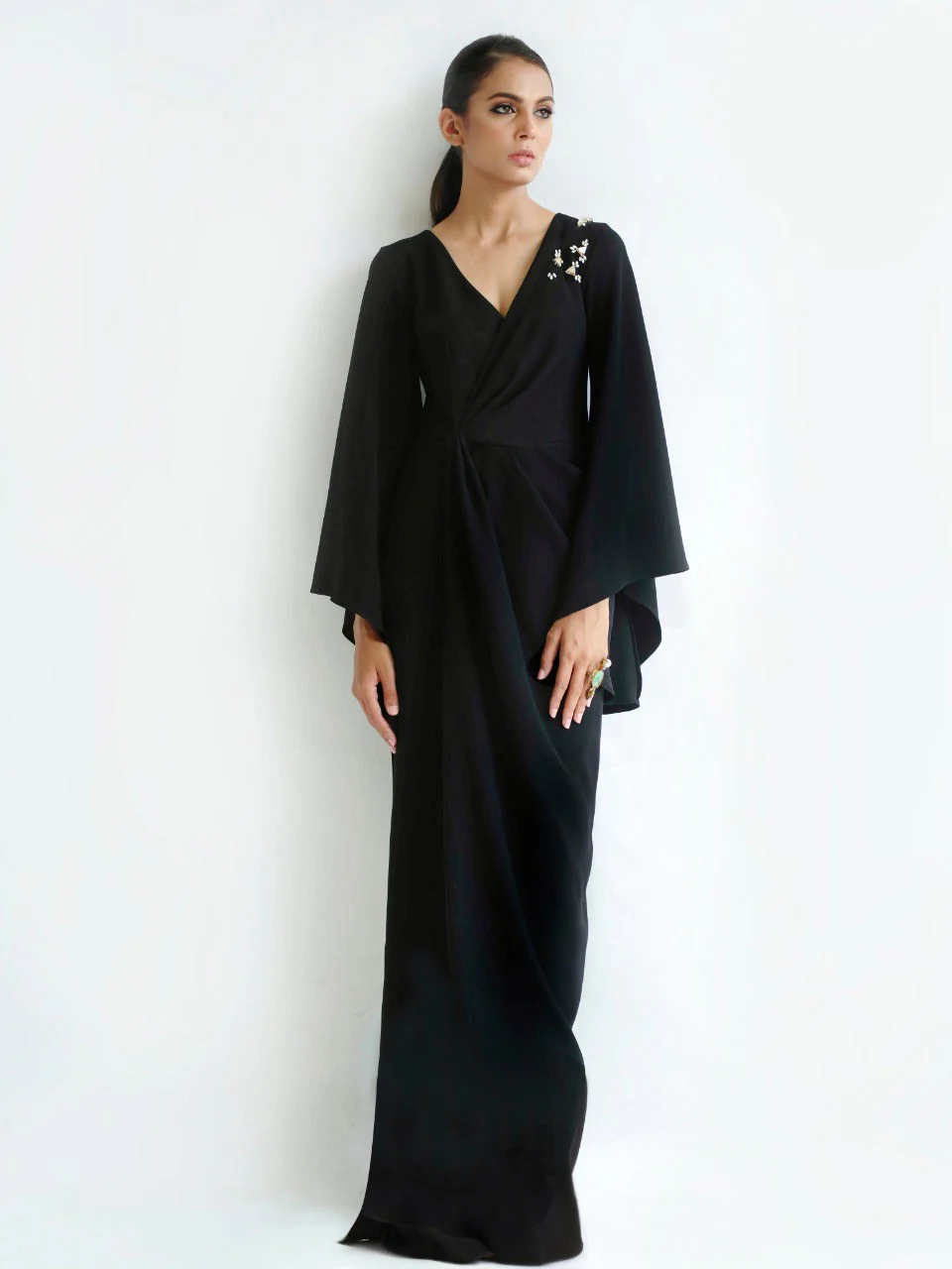 Jumpsuit With A Knotted Overlay - Image 2