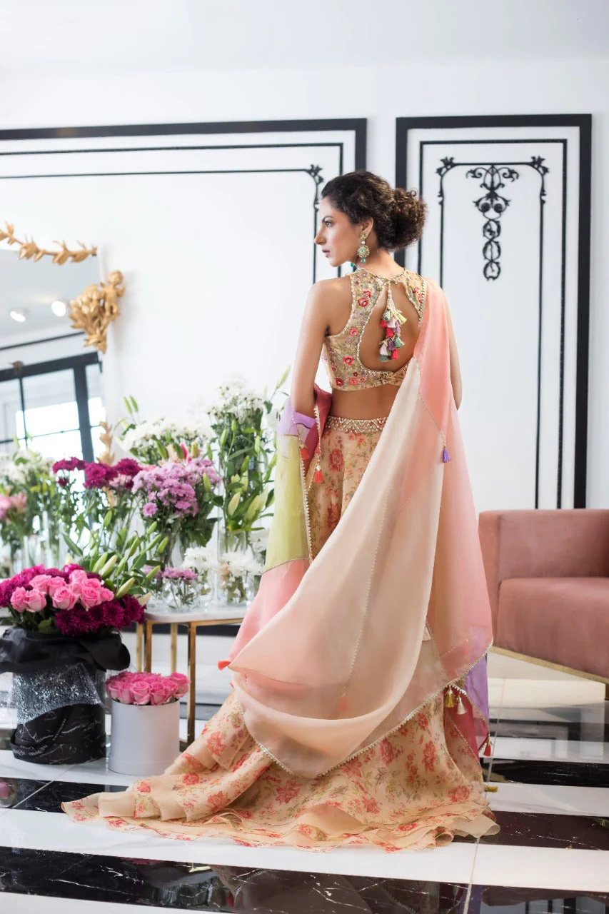 Organza Lehnga Choli - Image 3