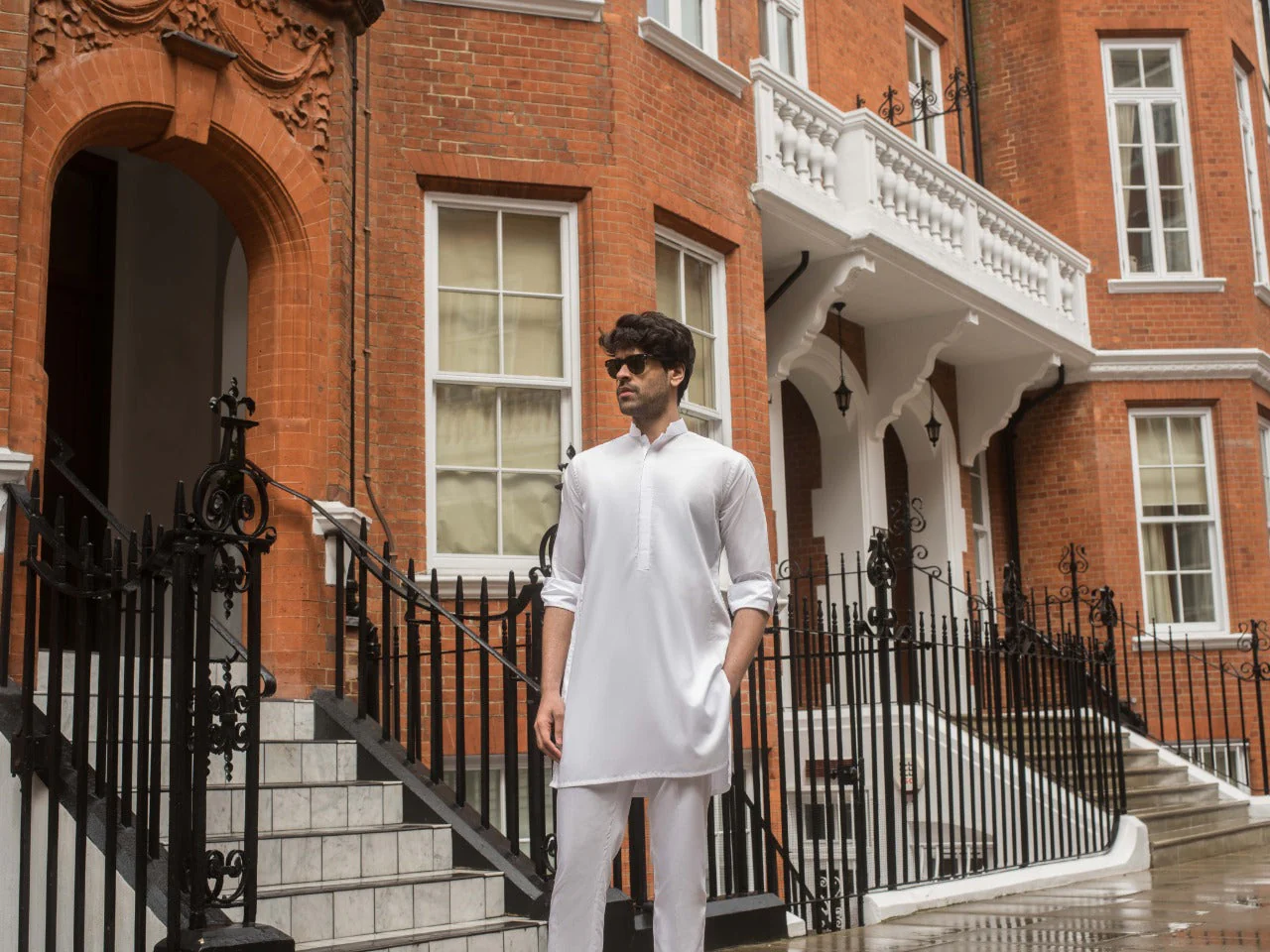 White Cotton Kurta 3 - Image 3