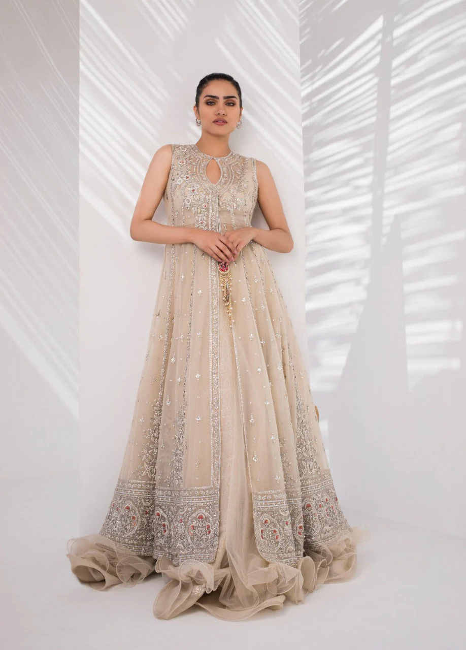 Zardoze Work Peshwas With Lehnga - Image 2