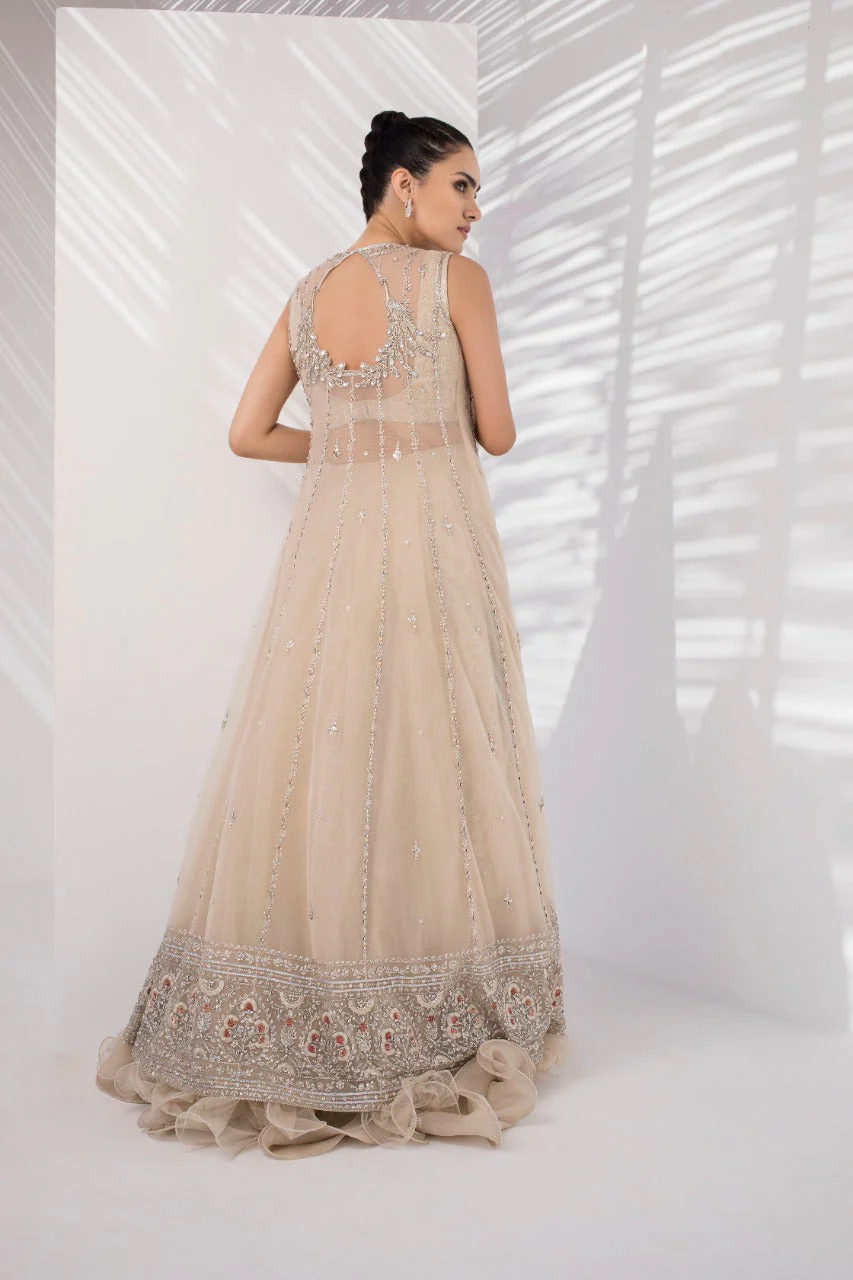 Zardoze Work Peshwas With Lehnga - Image 3